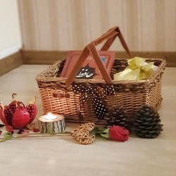 سبد هدیه چهارگوش بزرگ