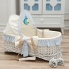 سبد حمل نوزاد گهواره ای سفید (سبد حضرت موسی(س))- تم آبی